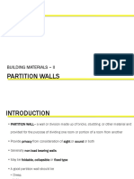 Unit 7-Partition Walls