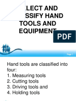 Select and Classify Hand Tools and Equipment: Free Powerpoint Templates