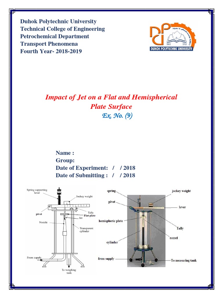 Impact of Jet on Plate Surfaces | PDF