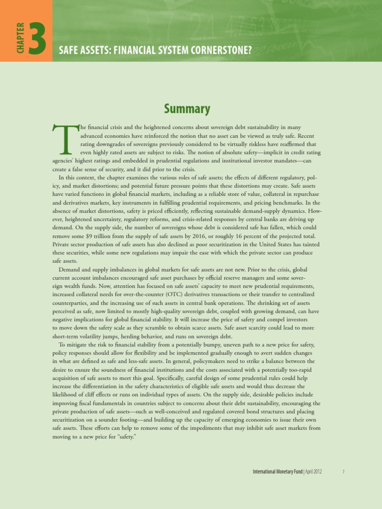 Safe Assets: Demand, Supply, and Stability | PDF | Bond Credit Rating ...