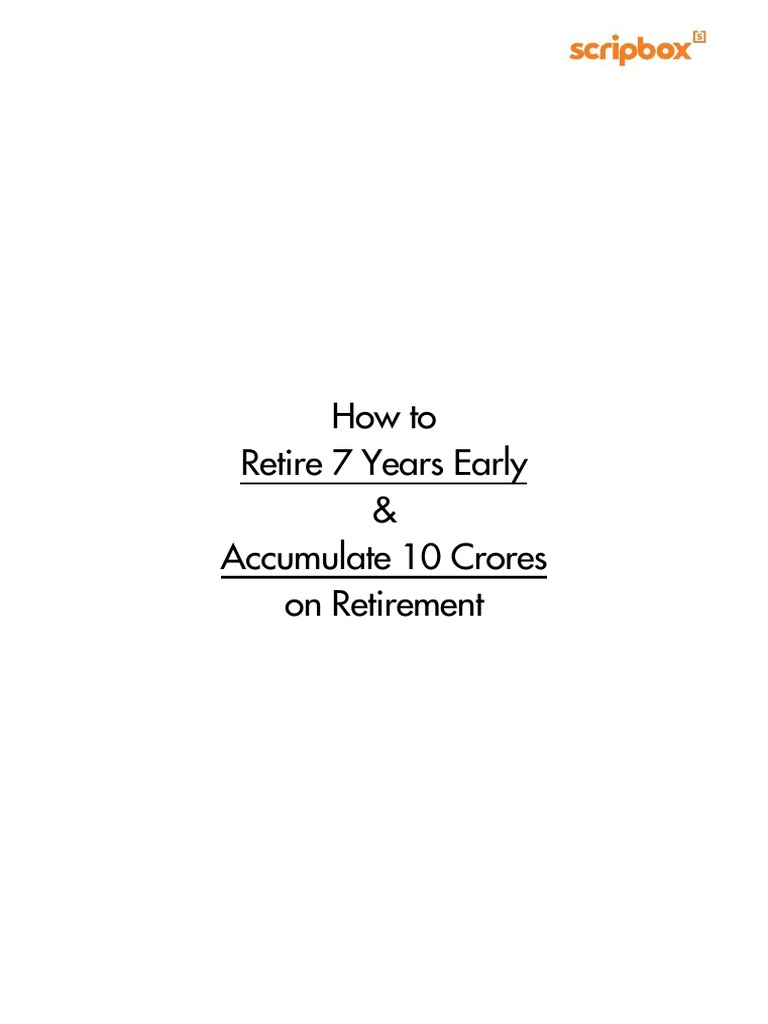 How To Retire Early Scripbox PDF | PDF