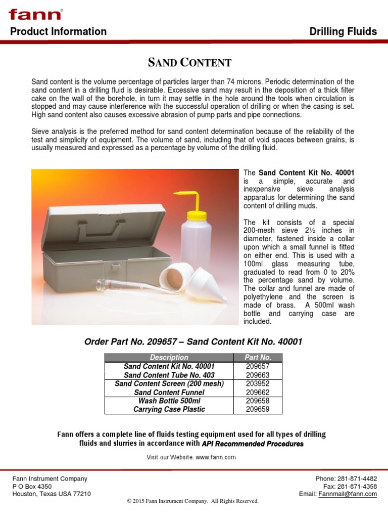 Model 35 Viscometer | PDF | Oil Well | Sand