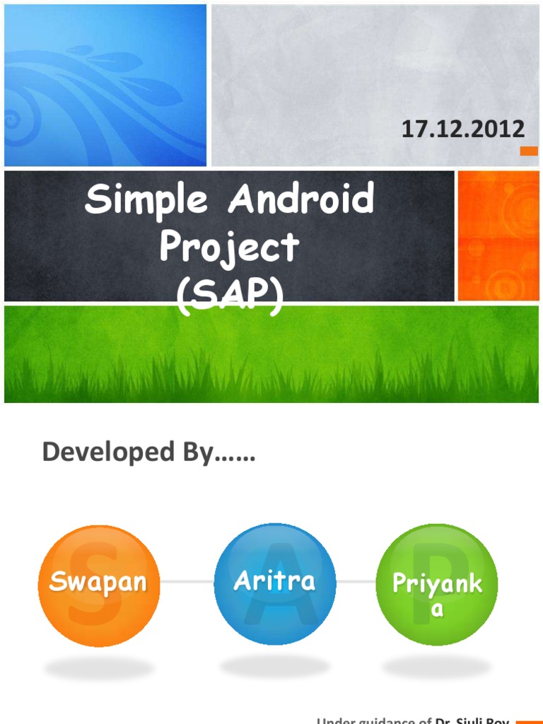 Simple Android Project Overview | PDF | Android (Operating System ...