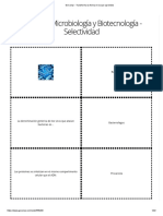 Fichas de Microbiología y Biotecnología - Selectividad - Conjunto de Fichas