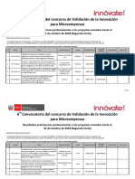 Segundo Corte PRELIMINAR 6ta Convocatoria PVE 211220181807