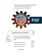 Peso Especifico. Ag. Grueso