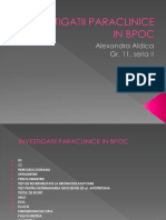 Investigatii Paraclinice in Bpoc