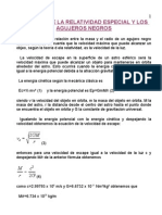 La Teoría Especial de La Relatividad y Los Agujeros Negros 2