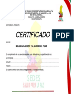 Certificado Sssro 2018