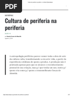CULTURA DE PERIFERIA NA PERIFERIA 