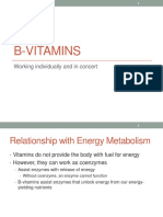 B-Vitamins: Working Individually and in Concert