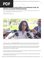 'Estado é Laico, Mas Esta Ministra é Terrivelmente Cristã', Diz Damares Ao Assumir Direitos Humanos _ Política _ G1