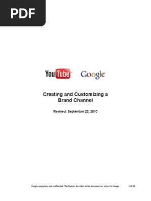 YouTube Brand Channel Redesign