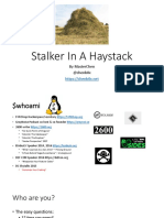 Stalker in A Haystack