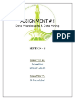 Assignment # 1: Data Warehousing & Data Mining