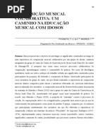 Composic3a7c3a3o Musical Colaborativa Um Caminho Na Educac3a7c3a3o Musical Com Idosos