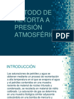 Método de Retorta A Presión Atmosférica