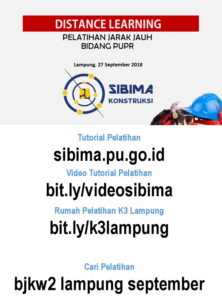 Tutorial DL SIBIMA Konstruksi | PDF