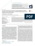 Chemical Physics Letters Volume 2016 Accuracy of Temperature-Derivative of Radial Distribution Function 