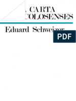 535 - La Carta A Los Colosenses - Eduard Schweizer X Guzman