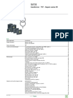 Product Data Sheet: Transformer - T87 - Sepam Series 80