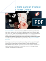 Harus Tau Cara Bangun Strategi Saat Main Poker Online