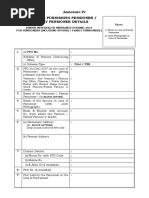 Annexure-IV Form For Furnishing Pensioner / Family Pensioner Details