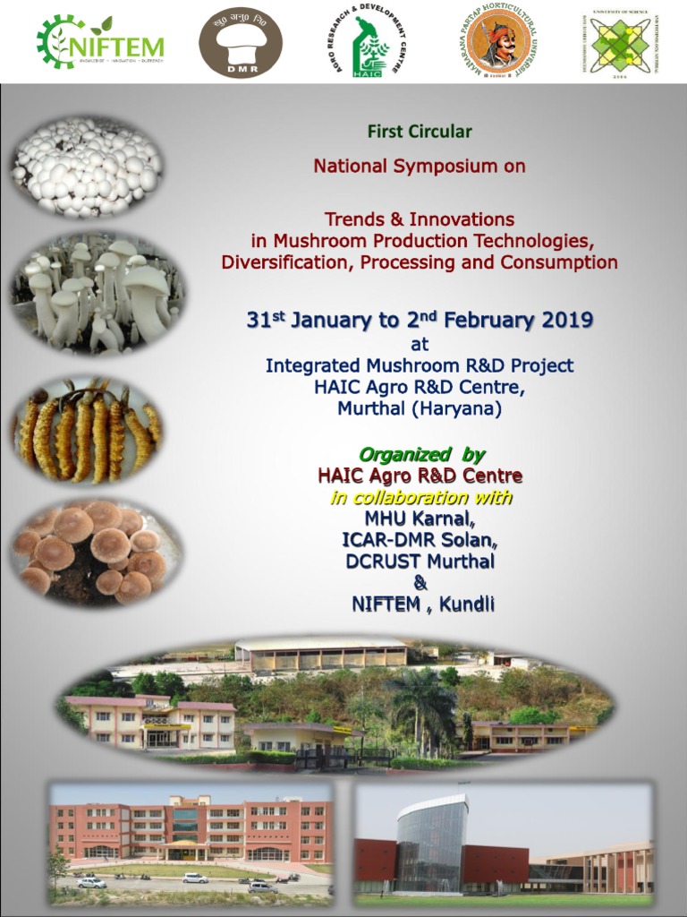 National Symposium on Mushroom Innovations | PDF | Agriculture | Business