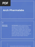 Arch Pharmalabs Directors Information