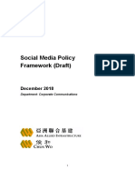 Social Media Policy Framework (Draft)