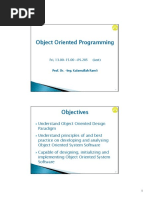 Lecture 1 Handout Introduction Object Oriented Programming1