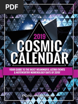 2019 Cosmic Calendar