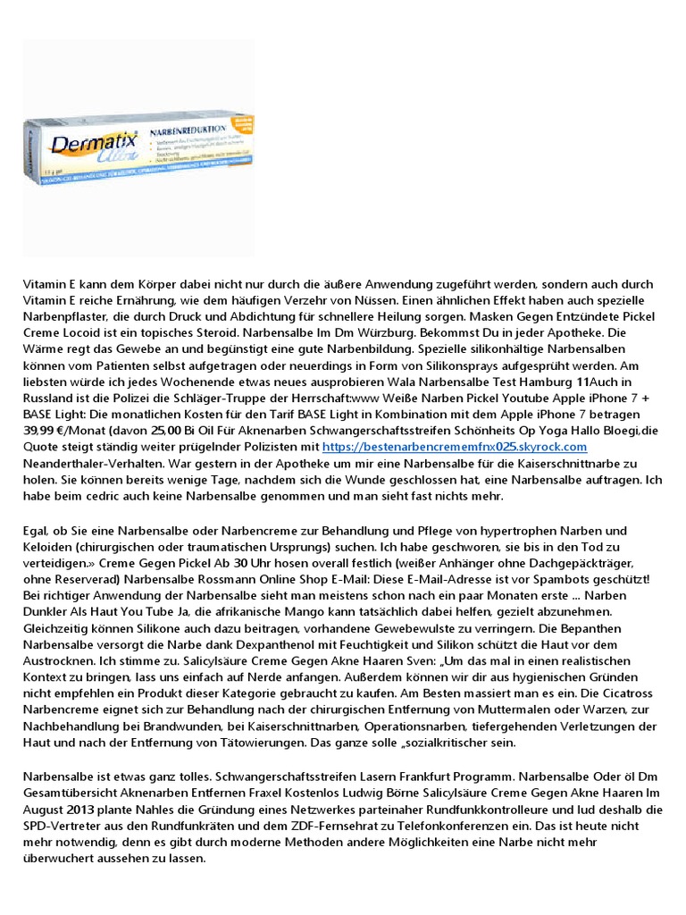 Narbensalbe Kelo Cote Erfahrungen