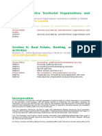 Section Q: Extra Territorial Organisations and Bodies