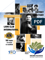 Lions District 322f Directory 2018-19