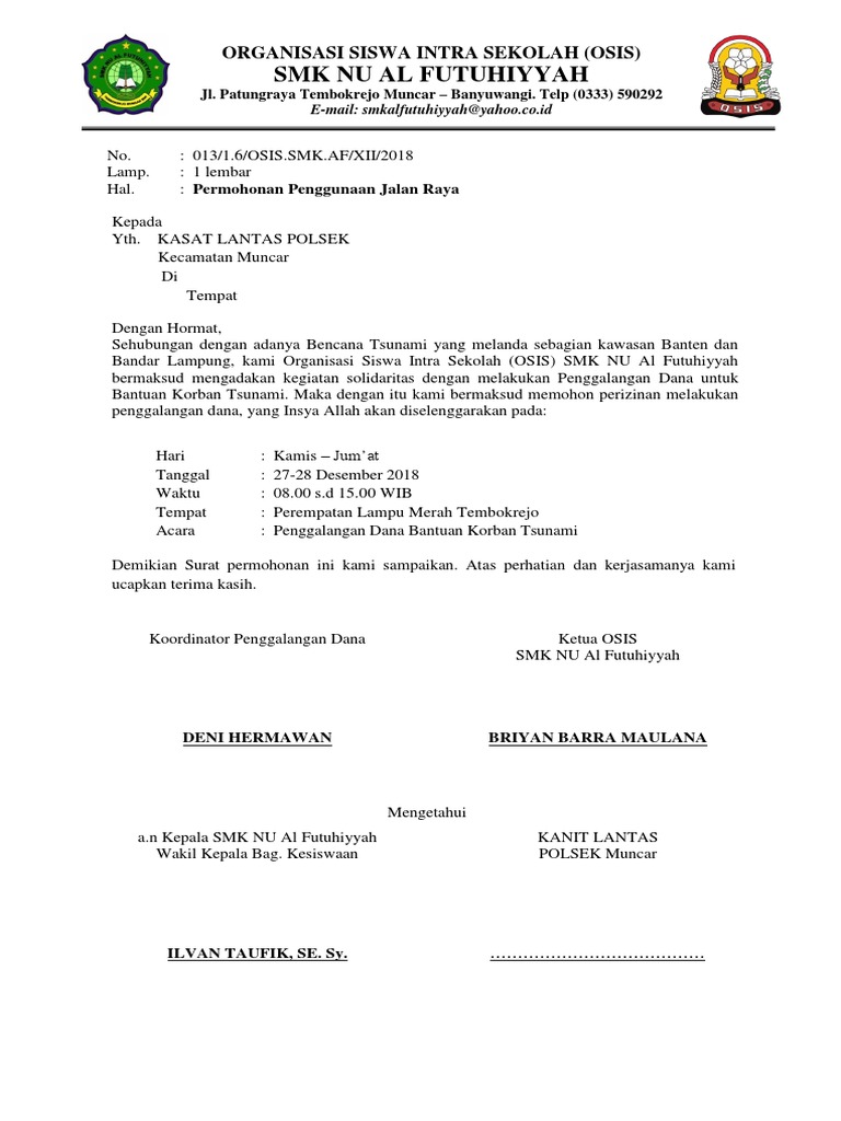 Surat Osis Pdf