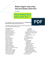 100 Kalimat Bahasa Inggris Yang Sering Digunakan Dalam Percakapan Sehari Hari