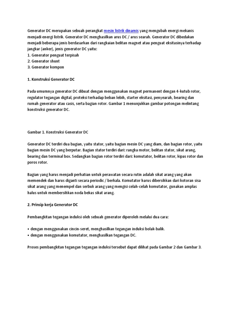 Contoh Soal Dan Contoh Pidato Lengkap Gambar Rangkaian Generator Dc