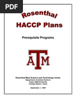 Prerequisite Programs: Rosenthal Meat Science and Technology Center