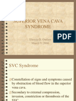 Superior Vena Cava Syndrome: Elesyia D. Outlaw March 9, 2004