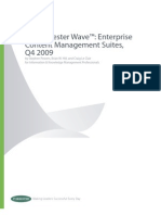 The Forrester Wave™ Enterprise Content Management (ECMS) Suites Report 2009
