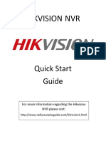Hikvision NVR: Quick Start Guide