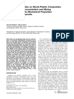 Fundamental Studies On Wood-Plastic Composites: Effects of Fiber Concentration and Mixing Temperature On The Mechanical Properties of Poplar/PP Composite