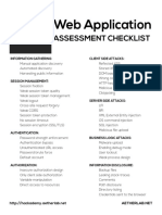 Web Application Assesment Checklist