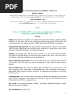 Anti Money Laundering Disclosures And Banks Performance Money Laundering Endogeneity Econometrics