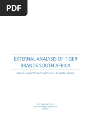 PESTEL and Porters forces analysis of the consumer product industry of south africa