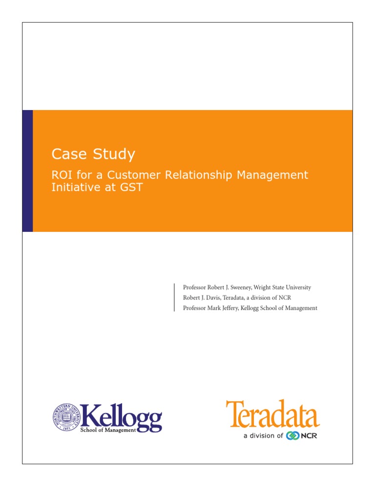 Case Study Crm Customer Relationship Management Marketing