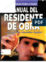 Manual Del Residente de Obra PDF