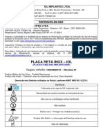 Rev01 Instrucao de Uso Placa Reta Inox PDF