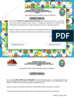 Constancias prácticas pedagógicas Huaraz 2018